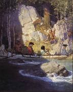 NC Wyeth The Captives painting
